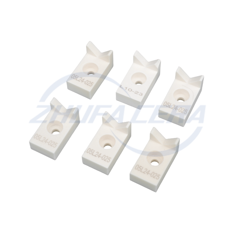 Blok berbentuk v seramik alumina