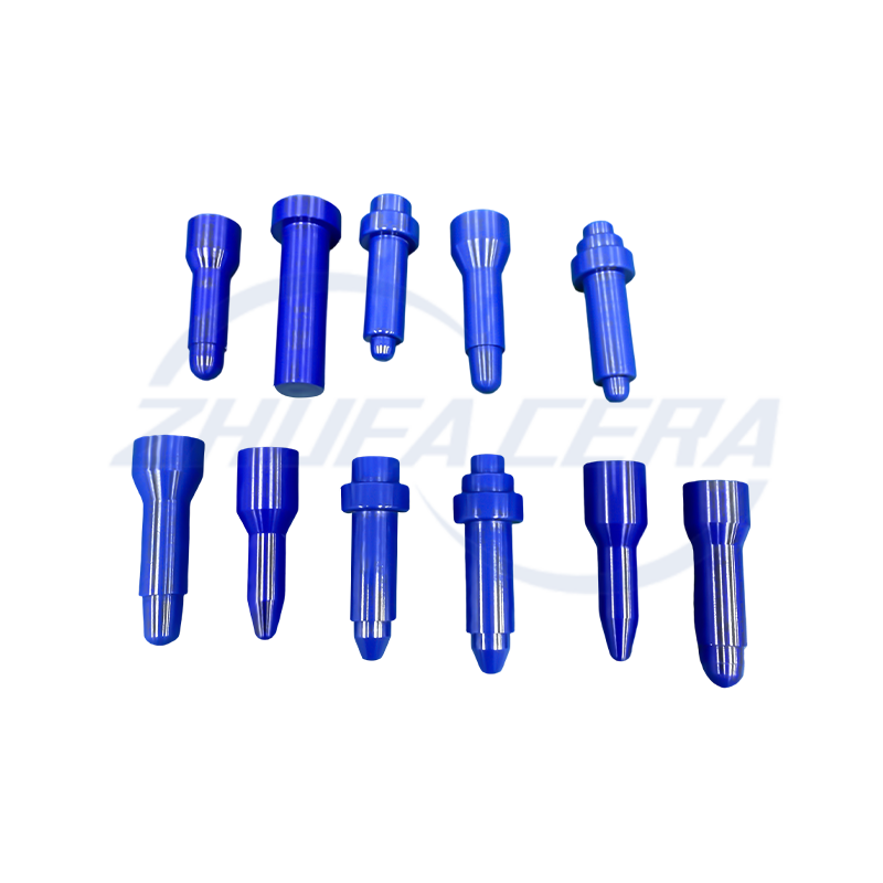 Produk siri pin kedudukan seramik zirkonia biru